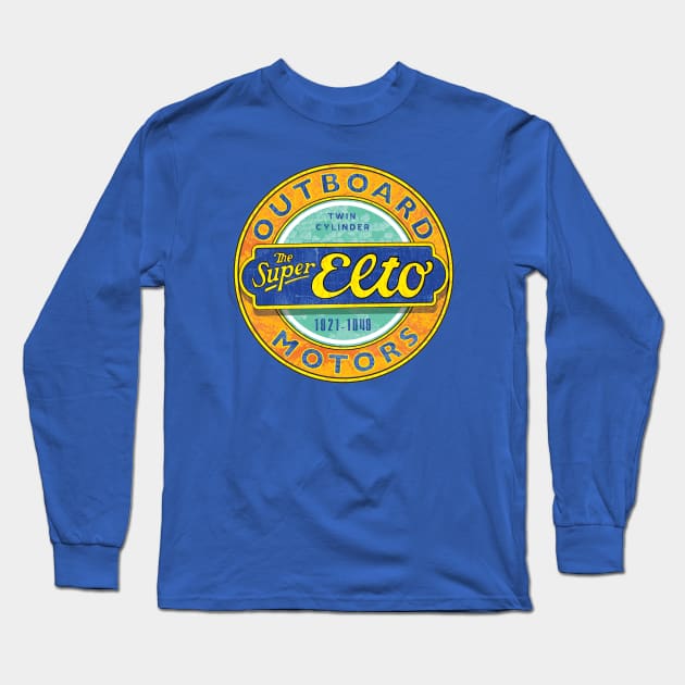 Super Elto Outboards Long Sleeve T-Shirt by Midcenturydave